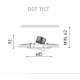 DOT ROUND TILT NIQUEL, Arkoslight