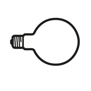 Bombilla LED G125 2W, E27, Flos