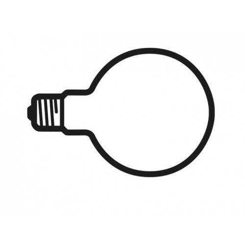 Bombilla LED G125 2W, E27 para Lampadina, Flos